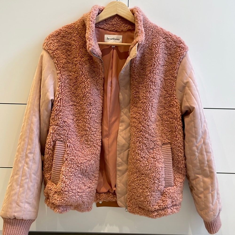 Heartloom Sherpa Bomber Jacket (Revolve)